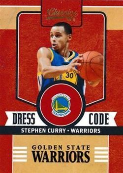 2010-11 Panini Classics - Dress Code Gold #19 Stephen Curry Front