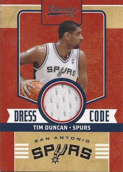 2010-11 Panini Classics - Dress Code Jerseys #5 Tim Duncan Front