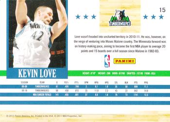 2010-11 Panini Classics - 2011-12 Hoops Previews #15 Kevin Love Back