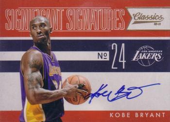 2010-11 Panini Classics - Significant Signatures #21 Kobe Bryant Front