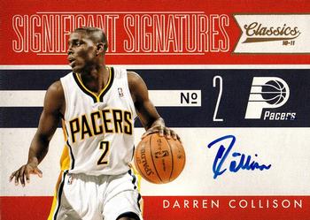 2010-11 Panini Classics - Significant Signatures #58 Darren Collison Front