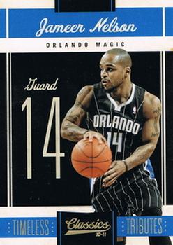 2010-11 Panini Classics - Timeless Tributes Gold #85 Jameer Nelson Front
