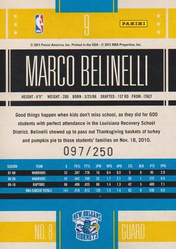 2010-11 Panini Classics - Timeless Tributes Silver #9 Marco Belinelli Back