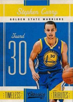 2010-11 Panini Classics - Timeless Tributes Silver #27 Stephen Curry Front