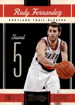 2010-11 Panini Classics - Timeless Tributes Silver #46 Rudy Fernandez Front