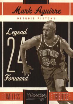 2010-11 Panini Classics - Timeless Tributes Silver #103 Mark Aguirre Front
