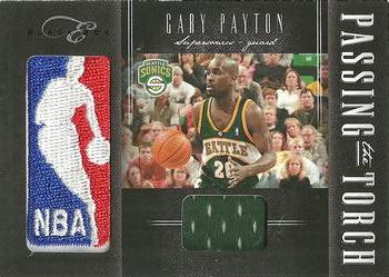 2010-11 Panini Elite Black Box - Passing the Torch Materials #28 Gary Payton / Russell Westbrook Front