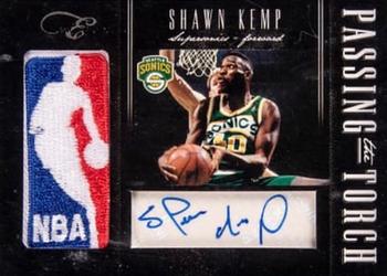 2010-11 Panini Elite Black Box - Passing the Torch Signatures #2 Shawn Kemp / Kevin Durant Front