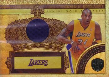 2010-11 Panini Gold Standard - Gold Crowns Materials #10 Kobe Bryant Front