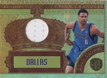 2010-11 Panini Gold Standard - Gold Crowns Materials #20 Tyson Chandler Front