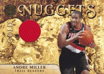 2010-11 Panini Gold Standard - Gold Nuggets Materials #36 Andre Miller Front