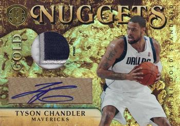 2010-11 Panini Gold Standard - Gold Nuggets Materials Signatures Prime #35 Tyson Chandler Front