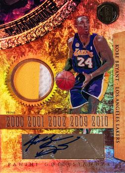 2010-11 Panini Gold Standard - Gold Rings Materials Signatures Prime #5 Kobe Bryant Front