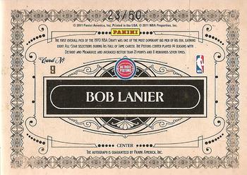 2010-11 Panini Gold Standard - Golden Age Signatures #9 Bob Lanier Back