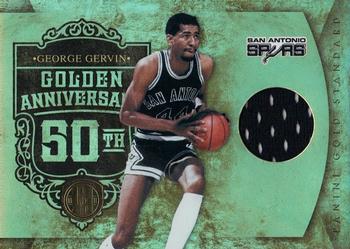 2010-11 Panini Gold Standard - Golden Anniversary Materials #17 George Gervin Front