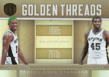 2010-11 Panini Gold Standard - Golden Threads #4 Dennis Rodman / DeJuan Blair Front