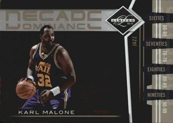 2010-11 Panini Limited - Decade Dominance #15 Karl Malone Front
