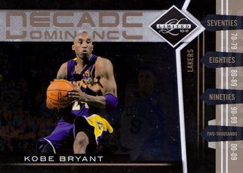 2010-11 Panini Limited - Decade Dominance Gold Spotlight #18 Kobe Bryant Front