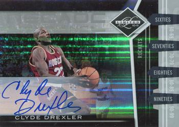 2010-11 Panini Limited - Decade Dominance Signatures #16 Clyde Drexler Front