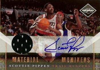 2010-11 Panini Limited - Monikers Materials #43 Scottie Pippen Front
