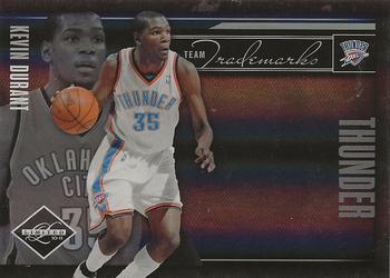 2010-11 Panini Limited - Team Trademarks Silver Spotlight #12 Kevin Durant Front
