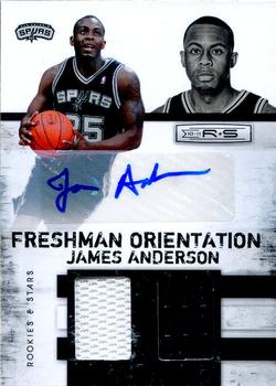 2010-11 Panini Rookies & Stars - Freshman Orientation Double Materials Signatures #18 James Anderson Front