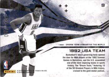 2010-11 Panini Rookies & Stars - Moments in Time Holofoil #9 1992 USA Men's Olympic Team Back