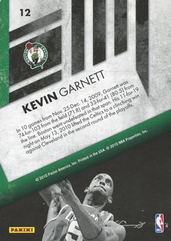 2010-11 Panini Rookies & Stars - Sharp Shooters #12 Kevin Garnett Back