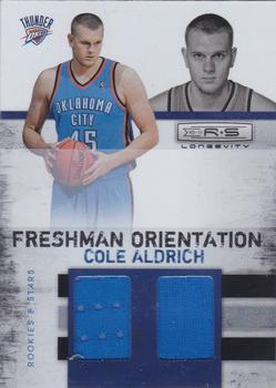 2010-11 Panini Rookies & Stars Longevity - Freshman Orientation Materials #11 Cole Aldrich Front
