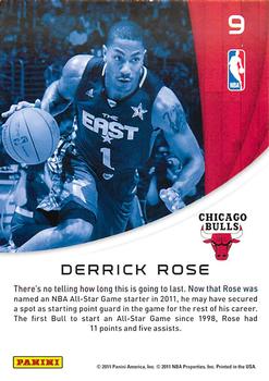 2010-11 Panini Season Update - All-Stars #9 Derrick Rose Back