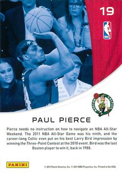 2010-11 Panini Season Update - All-Stars #19 Paul Pierce Back