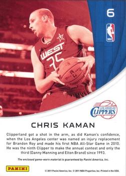 2010-11 Panini Season Update - All-Stars Materials #6 Chris Kaman Back