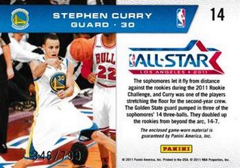 2010-11 Panini Season Update - Rookie Challenge Materials #14 Stephen Curry Back