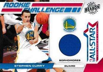 2010-11 Panini Season Update - Rookie Challenge Materials #14 Stephen Curry Front