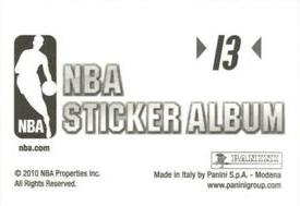2010-11 Panini Stickers #13 Jermaine O'Neal Back