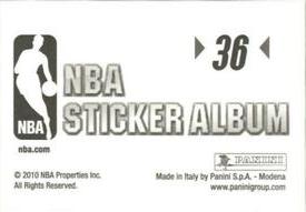 2010-11 Panini Stickers #36 Raymond Felton Back