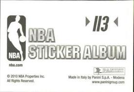 2010-11 Panini Stickers #113 Josh Smith Back