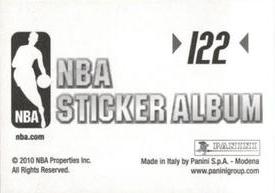 2010-11 Panini Stickers #122 Stephen Jackson Back