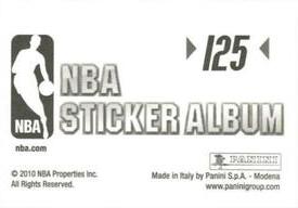 2010-11 Panini Stickers #125 Charlotte Bobcats Leaders Back