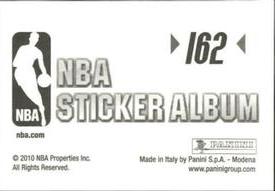 2010-11 Panini Stickers #162 JaVale McGee Back