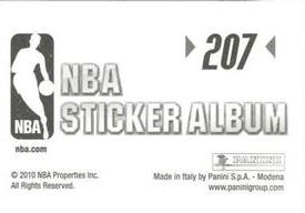 2010-11 Panini Stickers #207 Tim Duncan Back