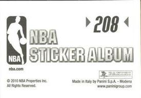 2010-11 Panini Stickers #208 Manu Ginobili Back