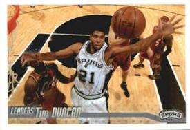 2010-11 Panini Stickers #210 San Antonio Spurs Leaders Front