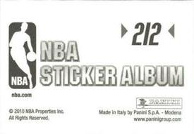2010-11 Panini Stickers #212 DeJuan Blair Back