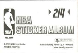 2010-11 Panini Stickers #214 Tiago Splitter Back