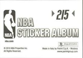 2010-11 Panini Stickers #215 Antonio McDyess Back