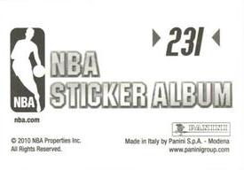 2010-11 Panini Stickers #231 Corey Brewer Back