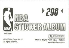 2010-11 Panini Stickers #296 Derek Fisher Back