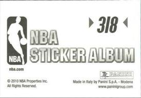 2010-11 Panini Stickers #318 Omri Casspi Back