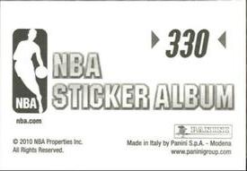 2010-11 Panini Stickers #330 2008 vs Boston Celtics Back